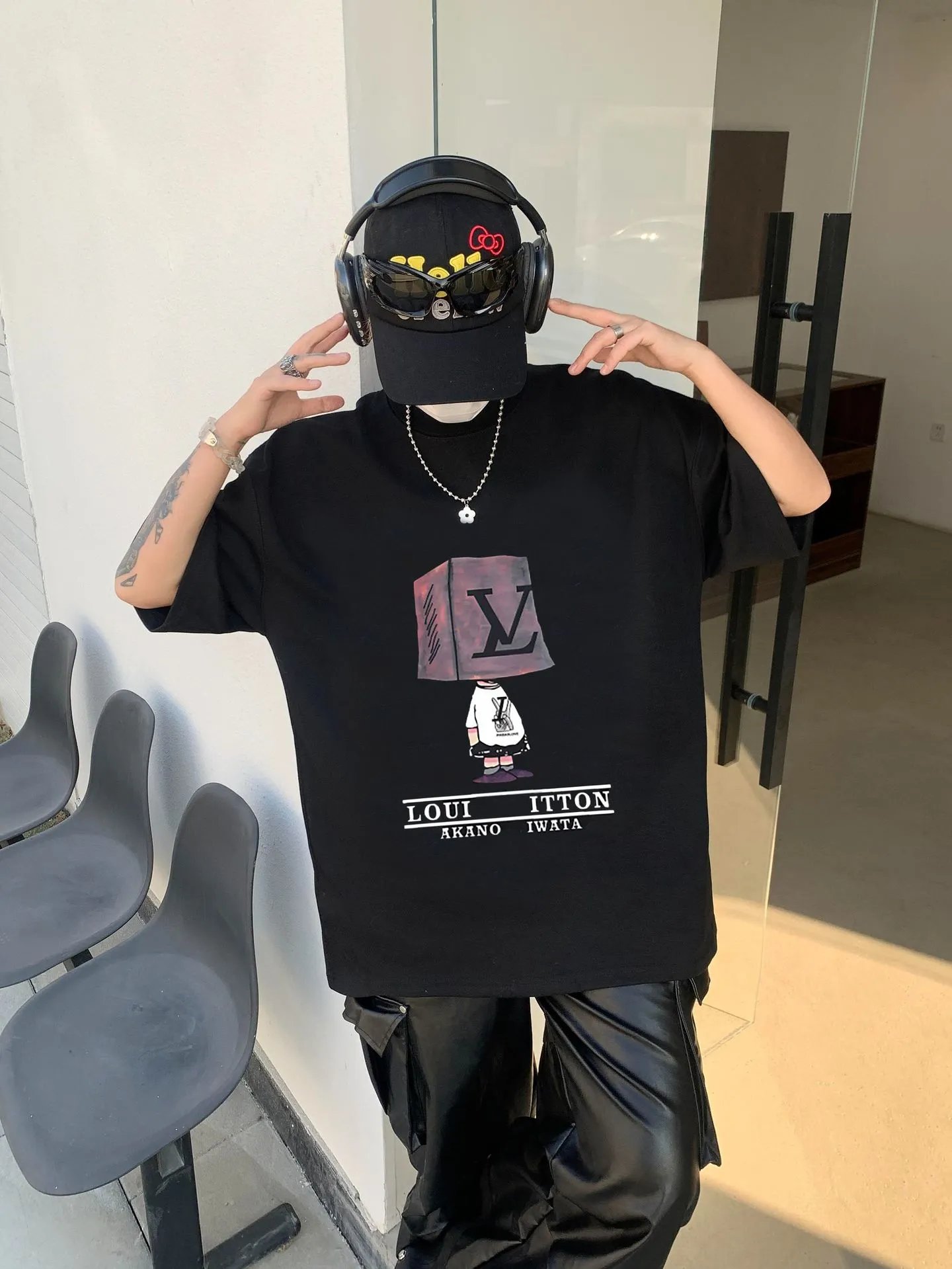 Louis Vuitton x Akano Iwata Cube Head T-Shirt Black - 9