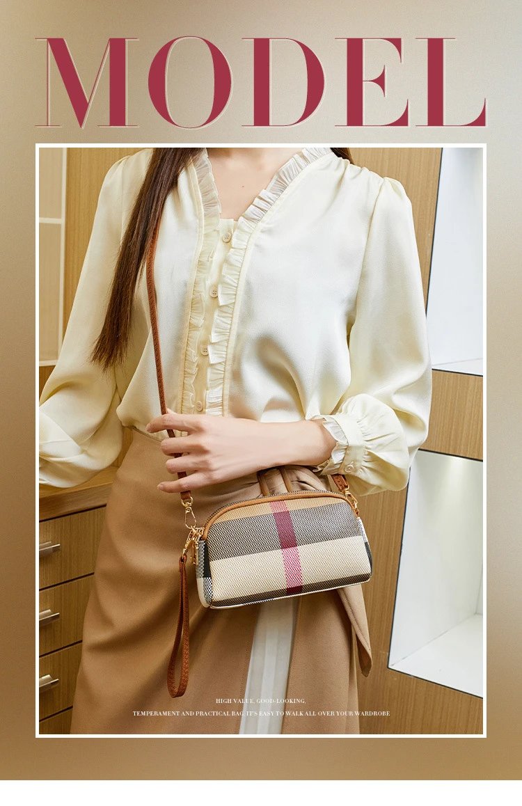 Burberry Check Wristlet Clutch Beige Multicolor Clutches - 2