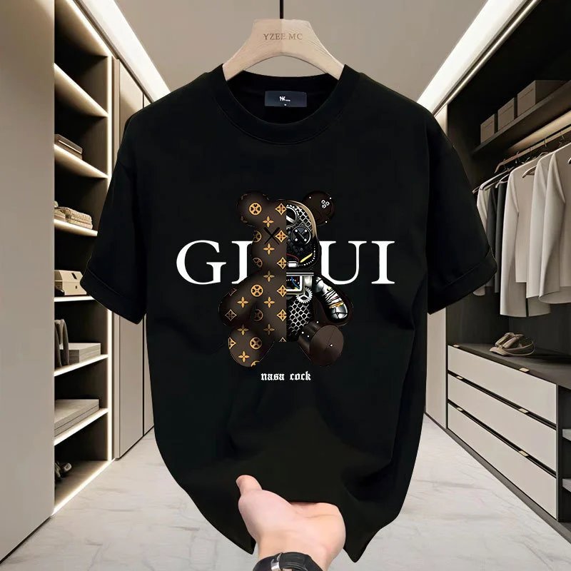Design Gucci Bear Print White T-Shirt T-Shirts - 9