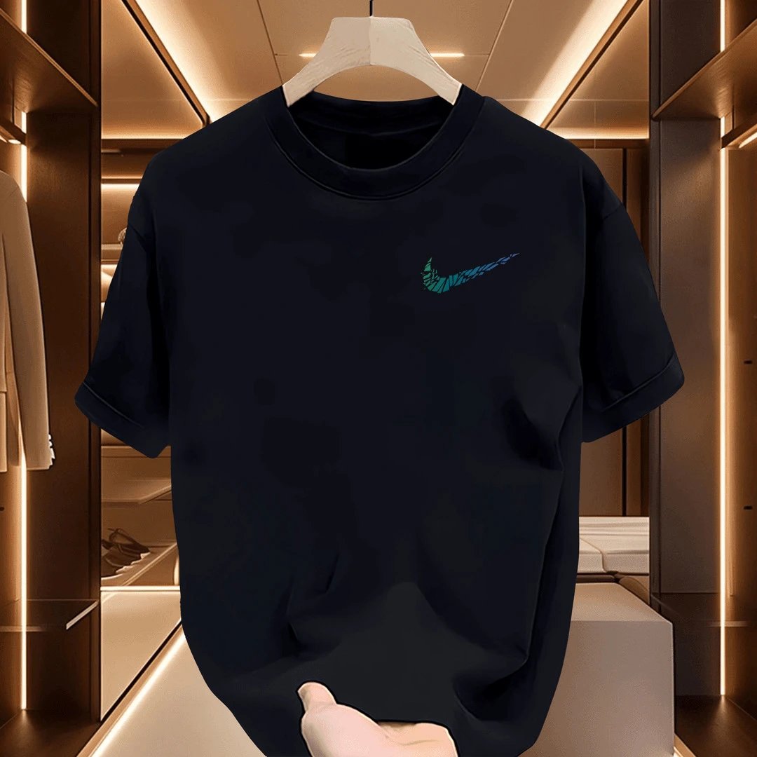Nike Swoosh Fragmented Graphic Black T-Shirt - 6