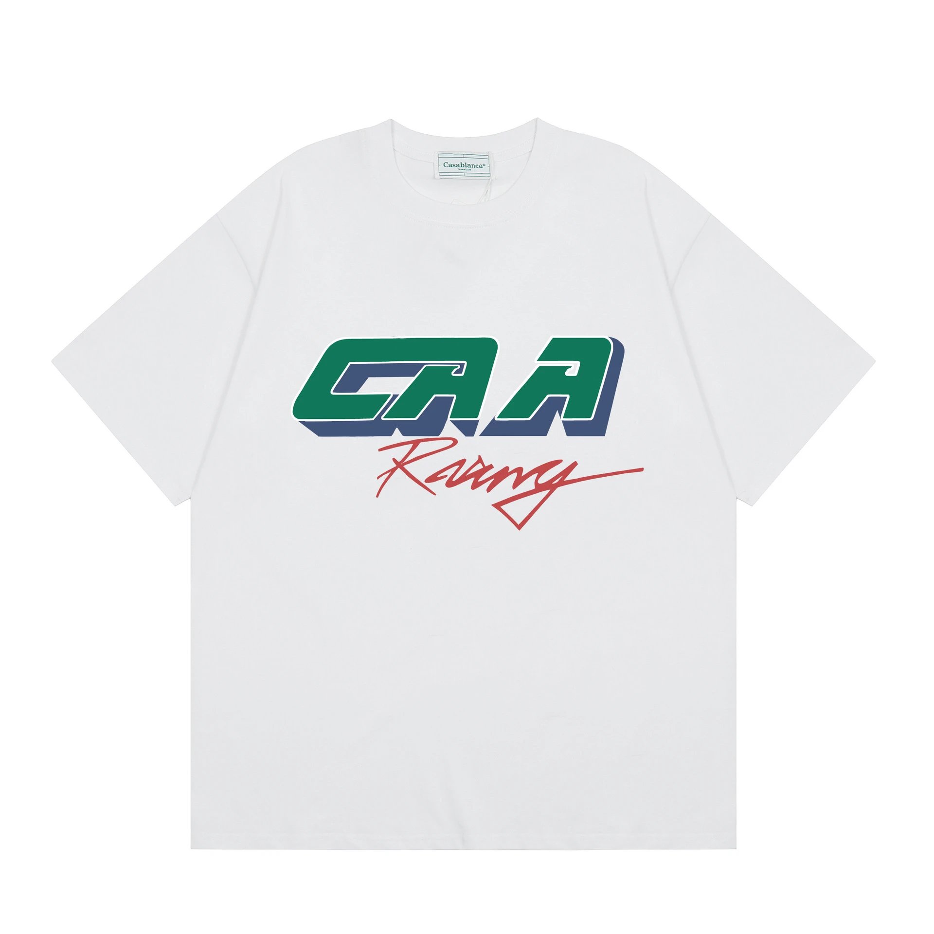 Casablanca Column Print Oversized White T-Shirt - 8