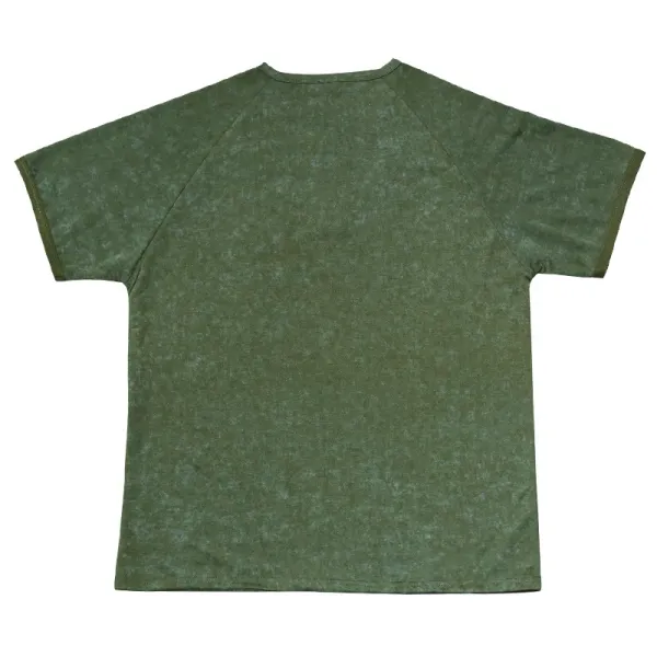 Design Henley T-Shirt Army Green T-Shirt - 20
