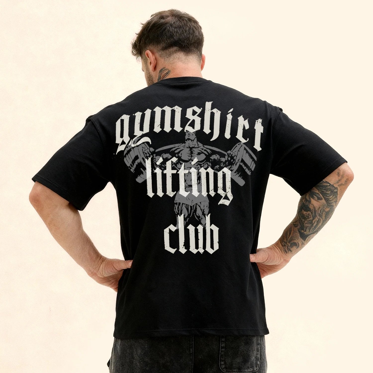 Design Basic Crew Neck Black T-Shirt - 14
