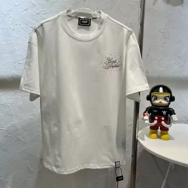 GCDS The Universe Couldn't Keep a Secret Rhinestone Embellished White T-Shirt - 15