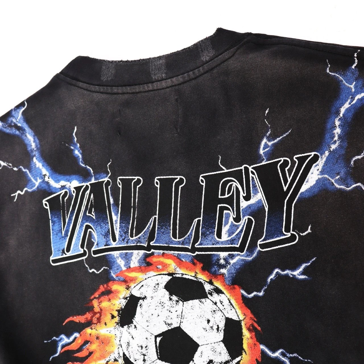 Design Valley World Cup Lightning Tiger Print Black T-Shirt T-Shirts - 12