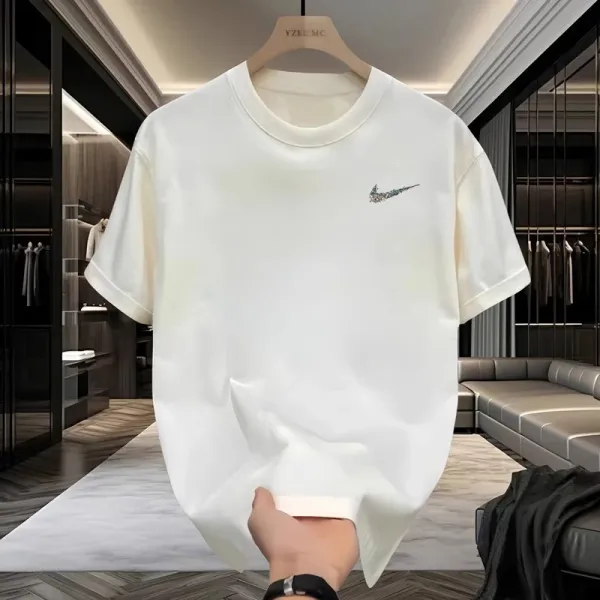 Design Nike Swoosh Art Print White T-Shirt Tops.t Shirts - 11