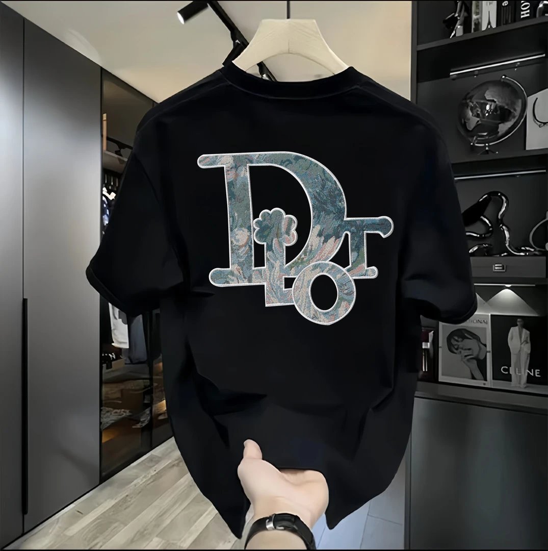 Dior Oblique Floral Print Black T-Shirt - 9