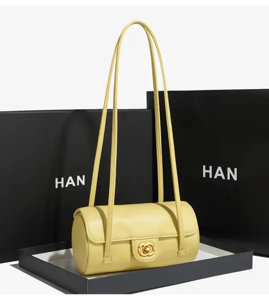HAN Mini Barrel Crossbody Bag White - 21