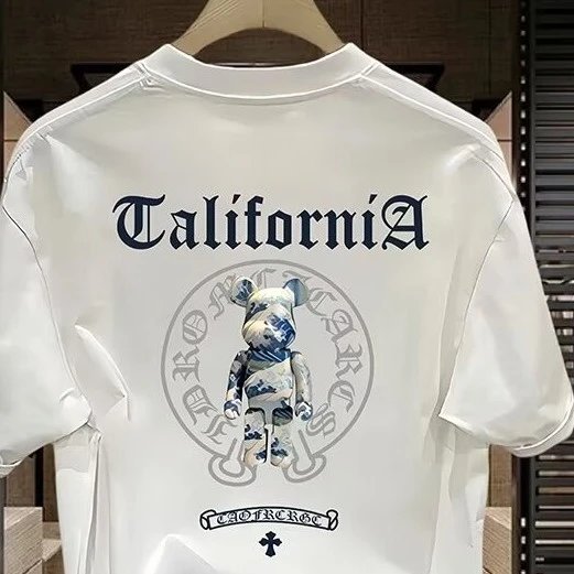 Design CaliforniA Bear Logo White T-Shirt - 7