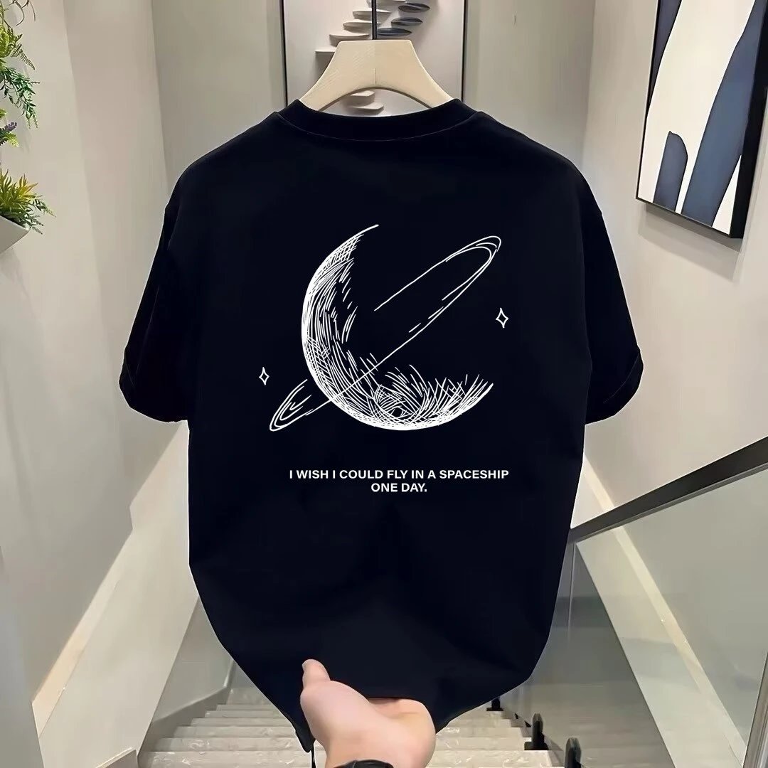 Design NY Logo Graphic Print Black T-Shirt - 10