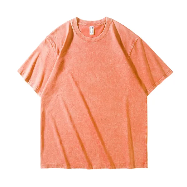 Design Acid Wash Coral T-Shirt - 1