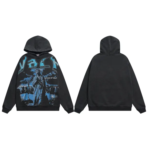Design Return of Vale Graphic Hoodie Black - 1