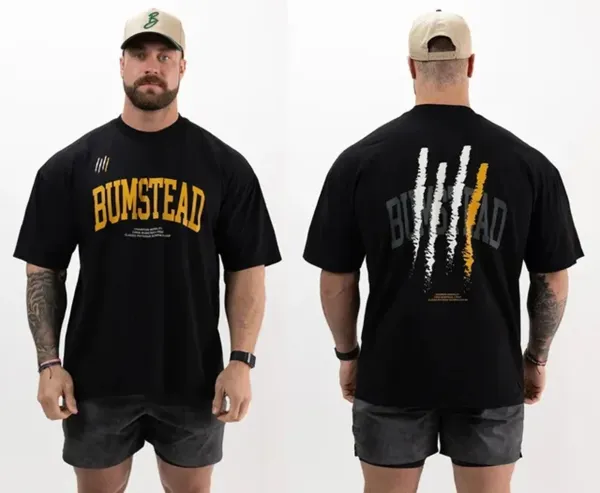 Design Bumstead Claw Print T-Shirt Black T-Shirts - 1