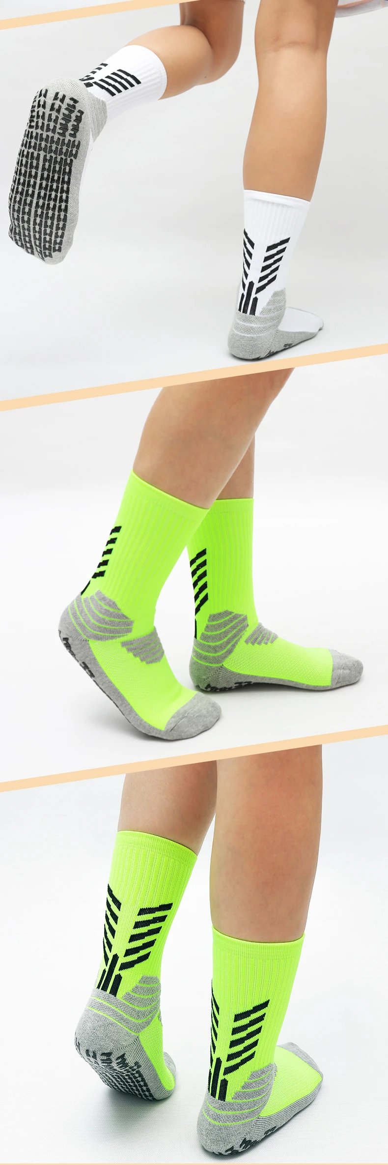 Design Performance Cushion Socks White / Gray - 14