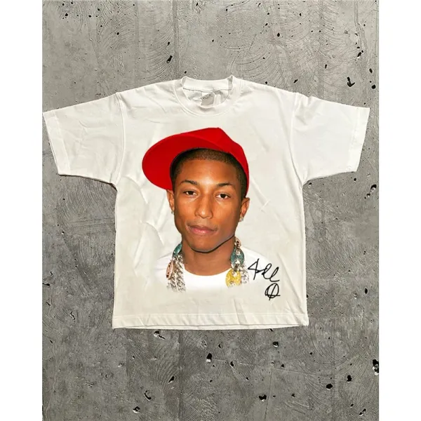 Pharrell Williams x Cactus Jack Portrait White T-Shirt - 1