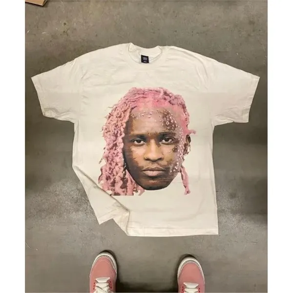 Cactus Jack Travis Scott Portrait Graphic T-Shirt White - 1