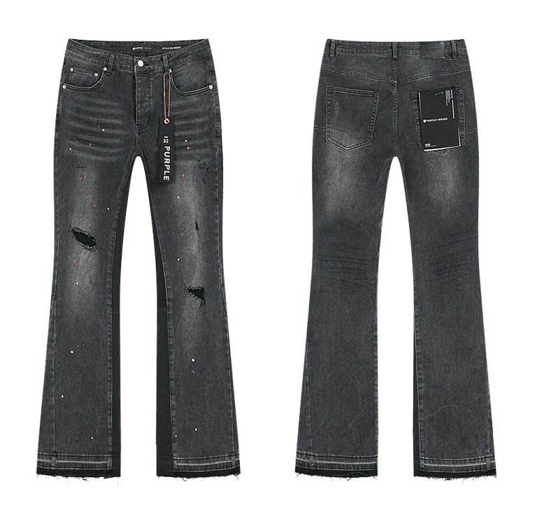 Purple Brand Washed Ripped Light Blue Jeans photo 5