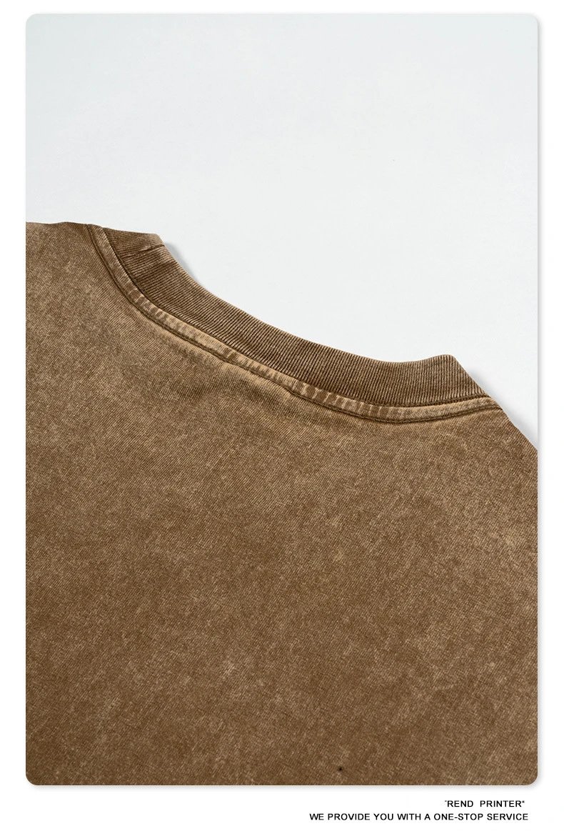 Design Beingmove Washed Beige Oversized T-Shirt T-Shirts - 96
