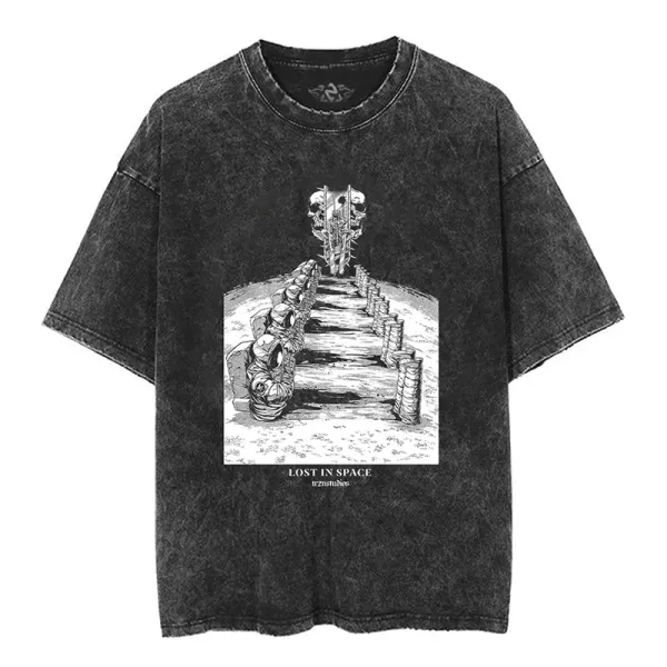 Hellstar Studios Unohara Acid Wash Black T-Shirt - 48