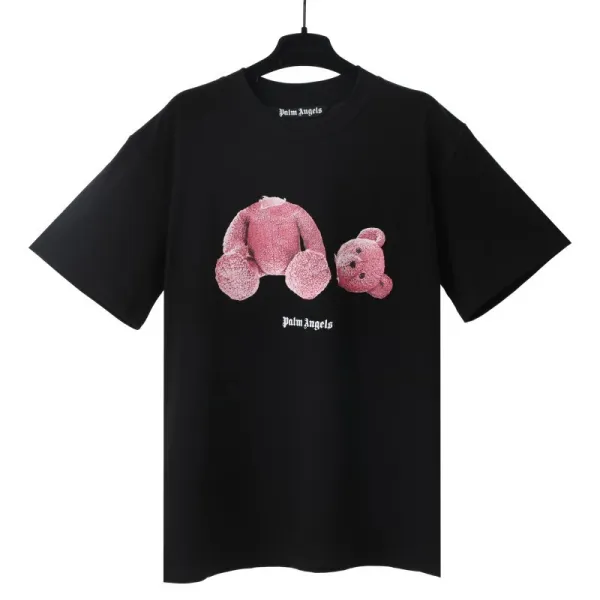 Palm Angels Teddy Bear Graphic Black T-Shirt - 1