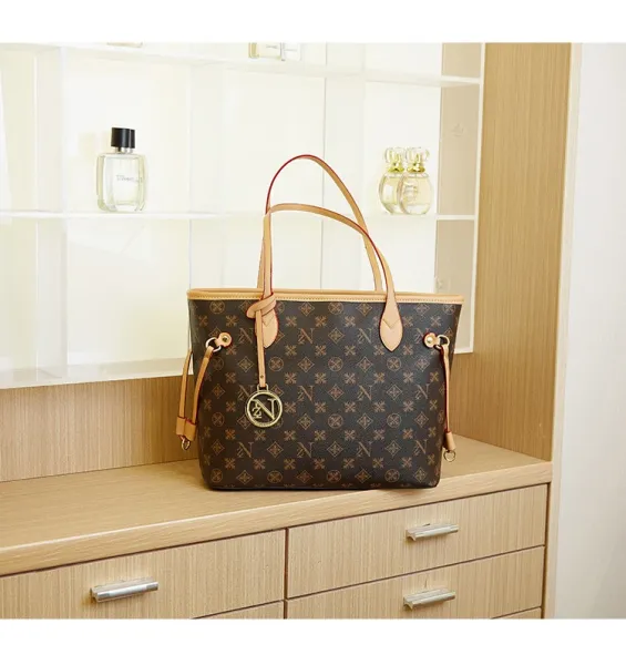 Louis Vuitton Neverfull Monogram Brown Tote Bag - 19