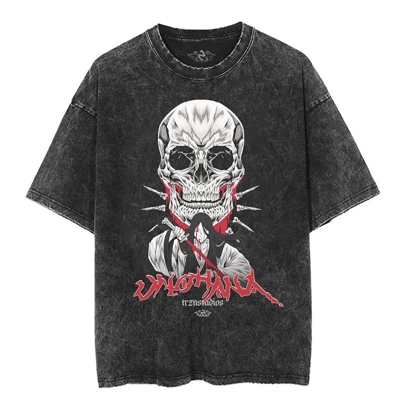 Hellstar Studios Unohara Acid Wash Black T-Shirt - 52