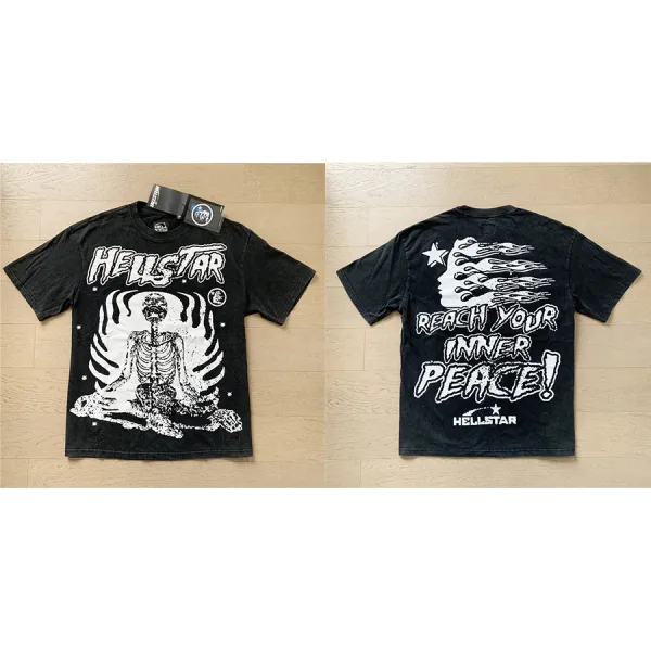 Hellstar Reach Your Inner Peace Black T-Shirt - 1