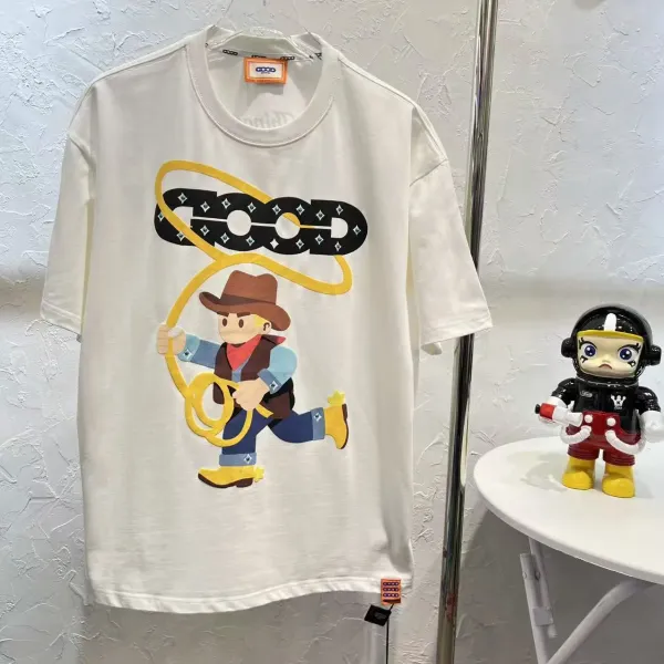 GCDS The Universe Couldn't Keep a Secret Rhinestone Embellished White T-Shirt - 29