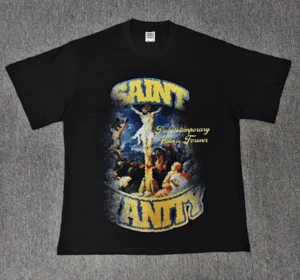 Design Saint Vanity Graphic Print Red T-Shirt T-Shirts - 5