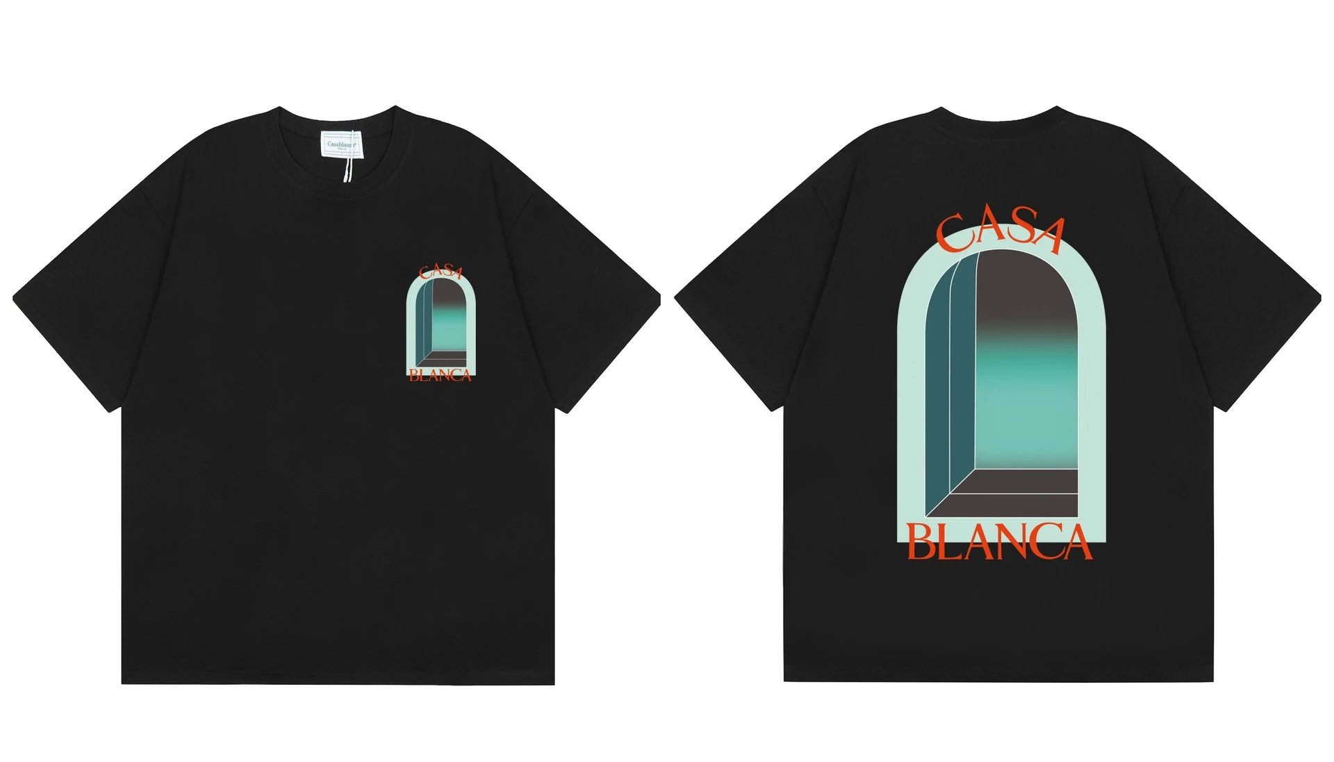 Casablanca Casa Blanca Arch Print Black T-Shirt