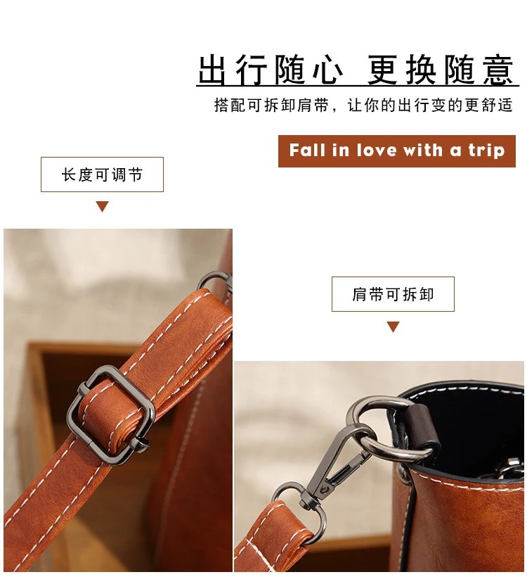 Design Tassel Detail Red Leather-look Tote Handbag Tote Bag - 11