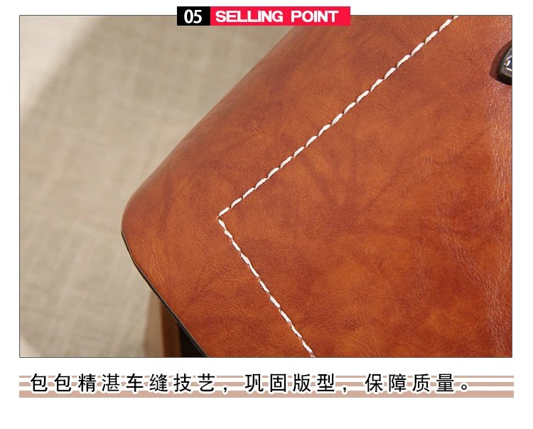 Design Tassel Detail Red Leather-look Tote Handbag Tote Bag - 37