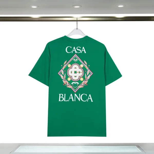 Casablanca Casa Blanca Graphic Print Emerald Green T-Shirt - 1