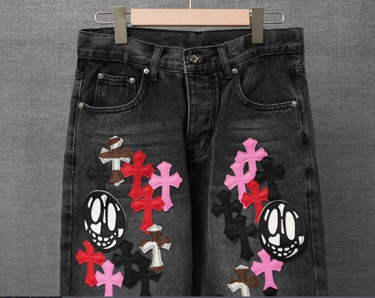 Supreme Cross Embroidered Brown Pants - 5