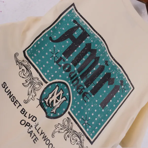 Amiri Resort Club Light Blue Graphic T-Shirt - 27