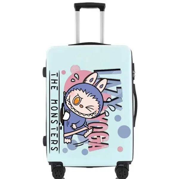 Design Custom Sticker-Decorated Hardshell Carry-On Suitcase Beige Travel Bag Travel Bags - 2