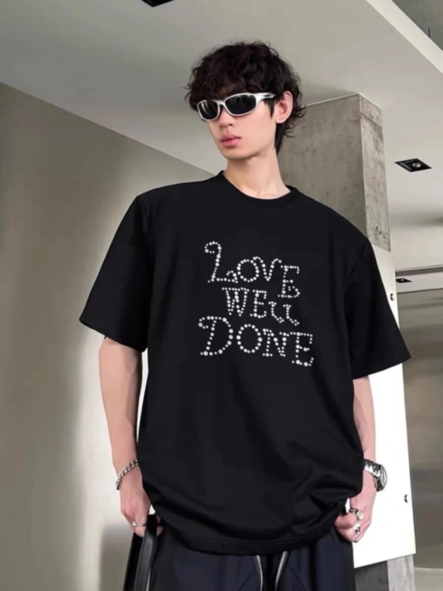 Design Weidone Repeat Logo Graphic T-Shirt Charcoal Gray T-Shirt T-Shirts - 27
