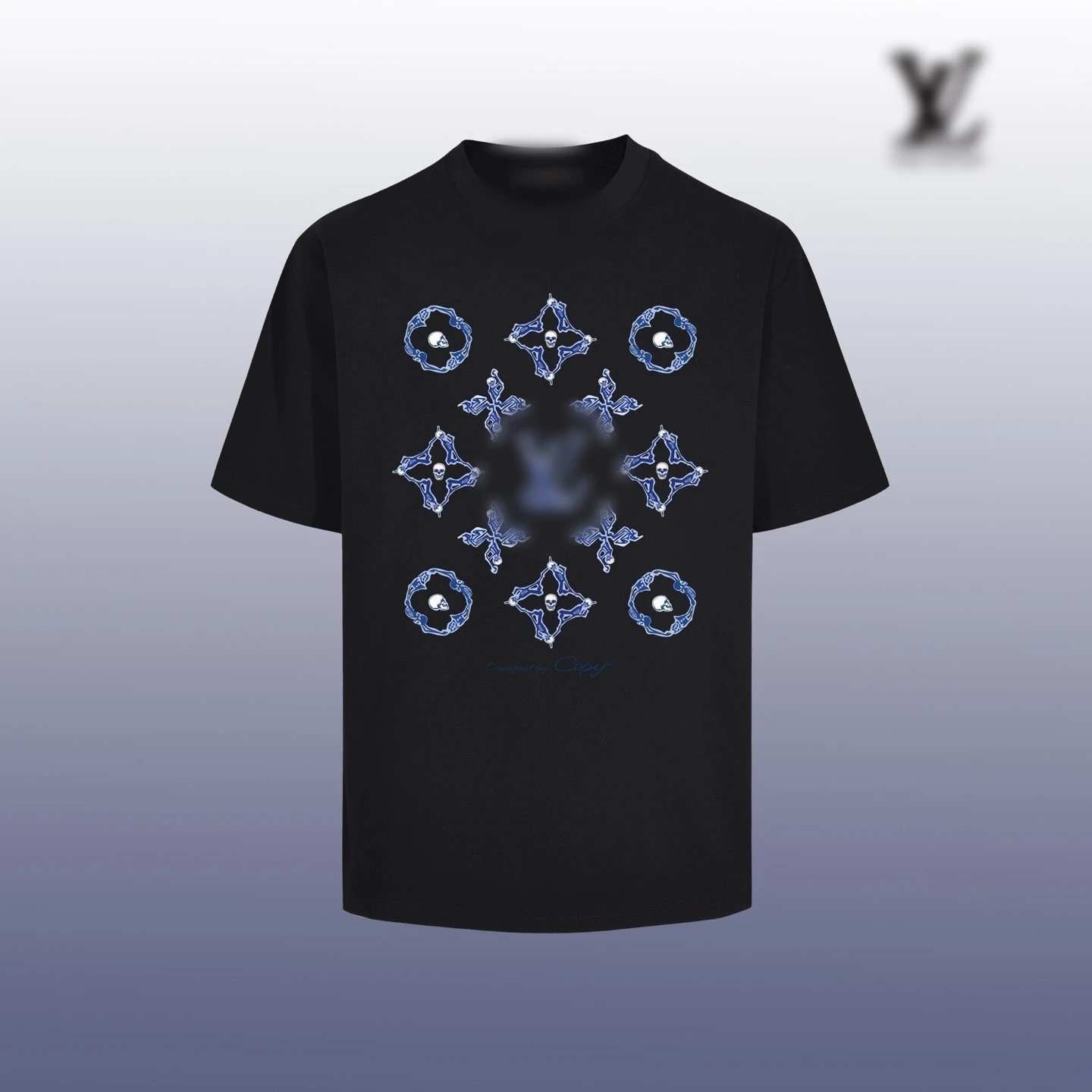 Louis Vuitton Monogram Print Black T-Shirt - 5