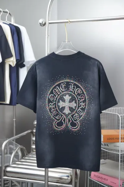 Chrome Hearts Cross Cluster Print White T-Shirt - 4