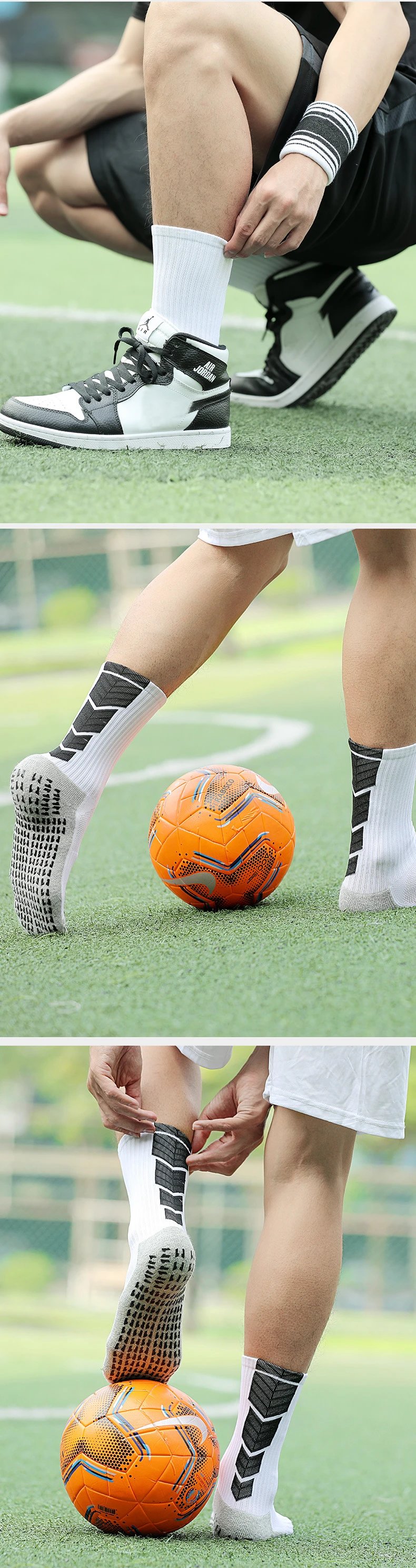 Design Performance Grip Socks Black / Gray - 9