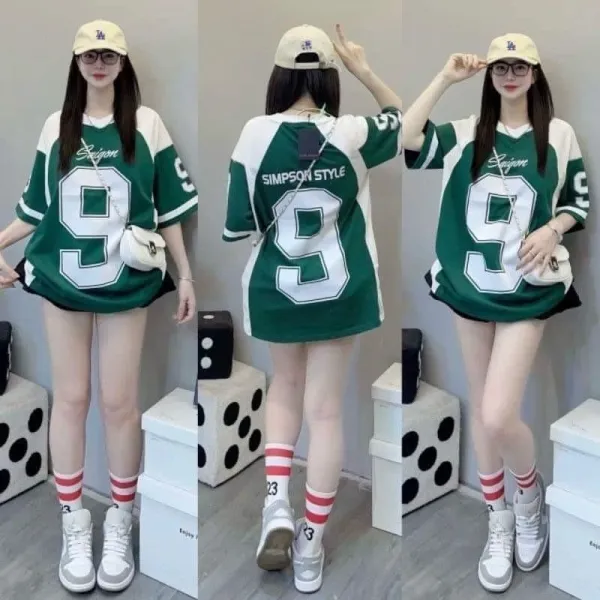 Design Oversized Basketball Jersey Gray White Number 9 T-Shirt - 4
