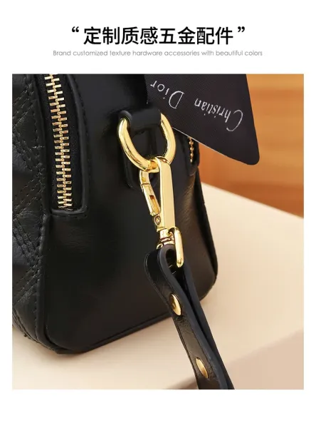 Dior Oblique Quilted Mini Handbag Black - 9