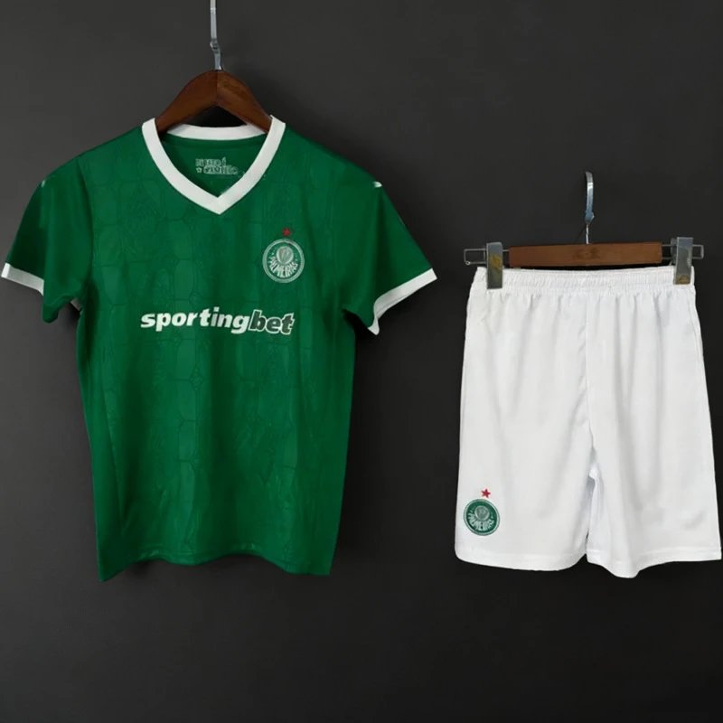 Palmeiras 2024 Home Kit Green and White Jersey Set