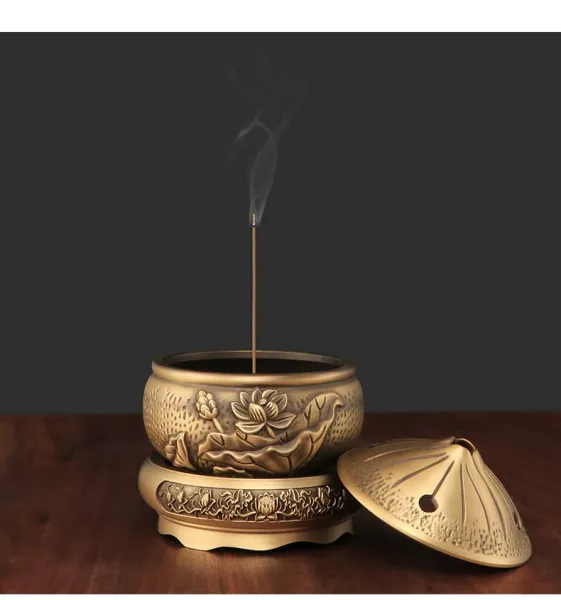 Design Bronze Carved Landscape Base Stand Accessories - 6