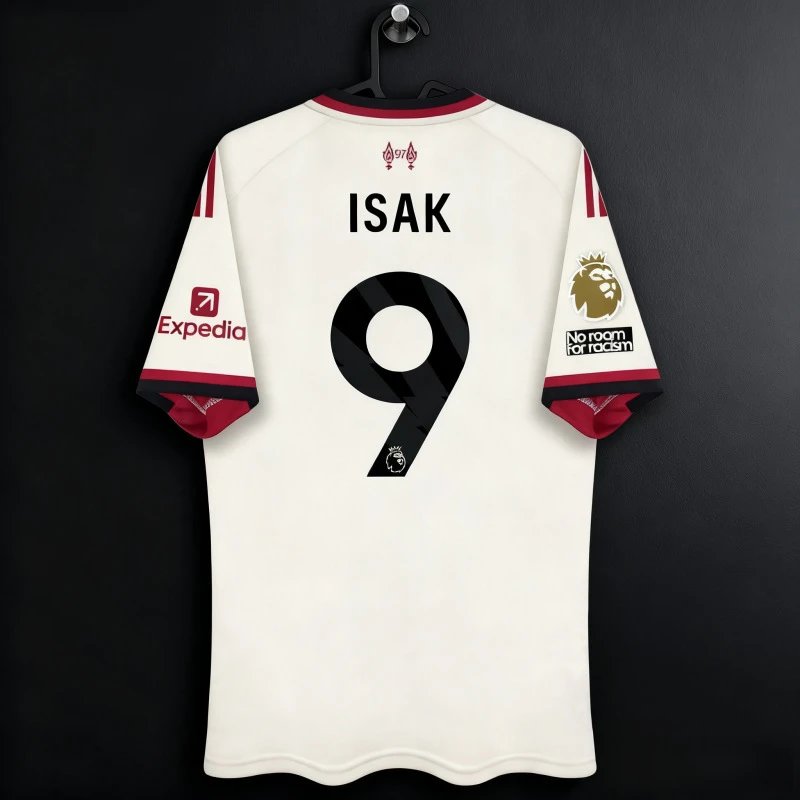 Liverpool FC 2023 / 24 Away Jersey White with Red Accents