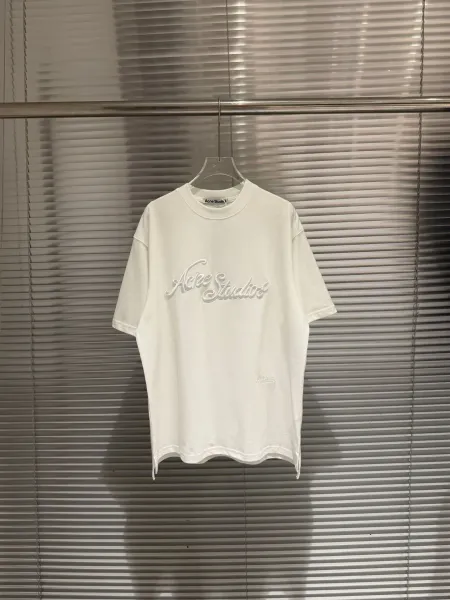 Acne Studios Heart Logo Oversized T-Shirt Pink - 36