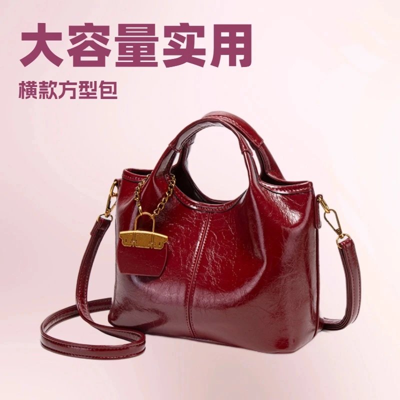 红色包包女托特包 新款时尚高级感手提包女新娘结婚包日常可用