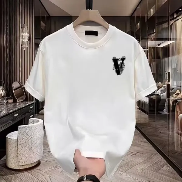 Valentino V Logo Skull Print White T-Shirt - 10