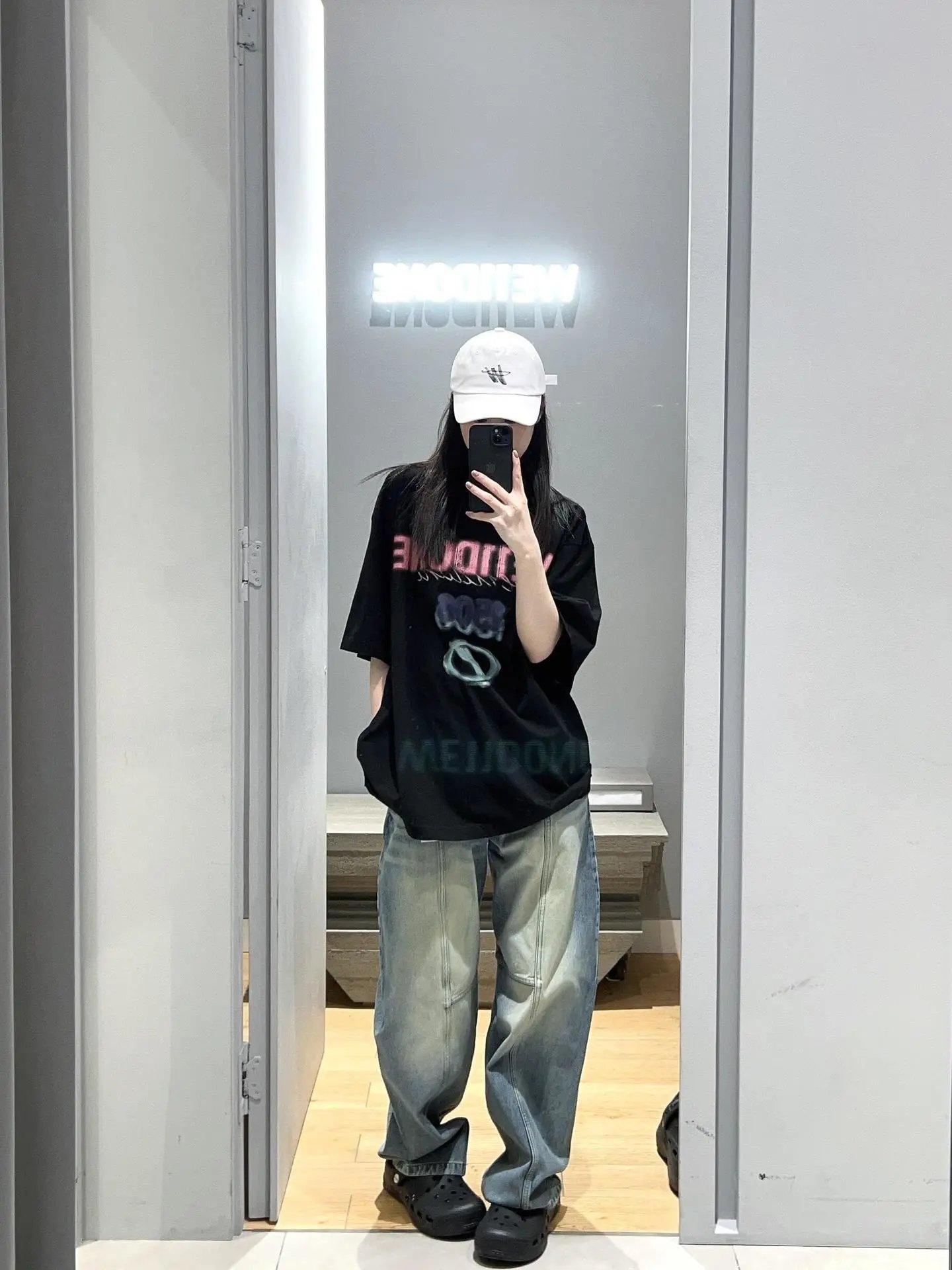 Design WE11DONE Graphic Print Oversized T-Shirt White T-Shirts - 26