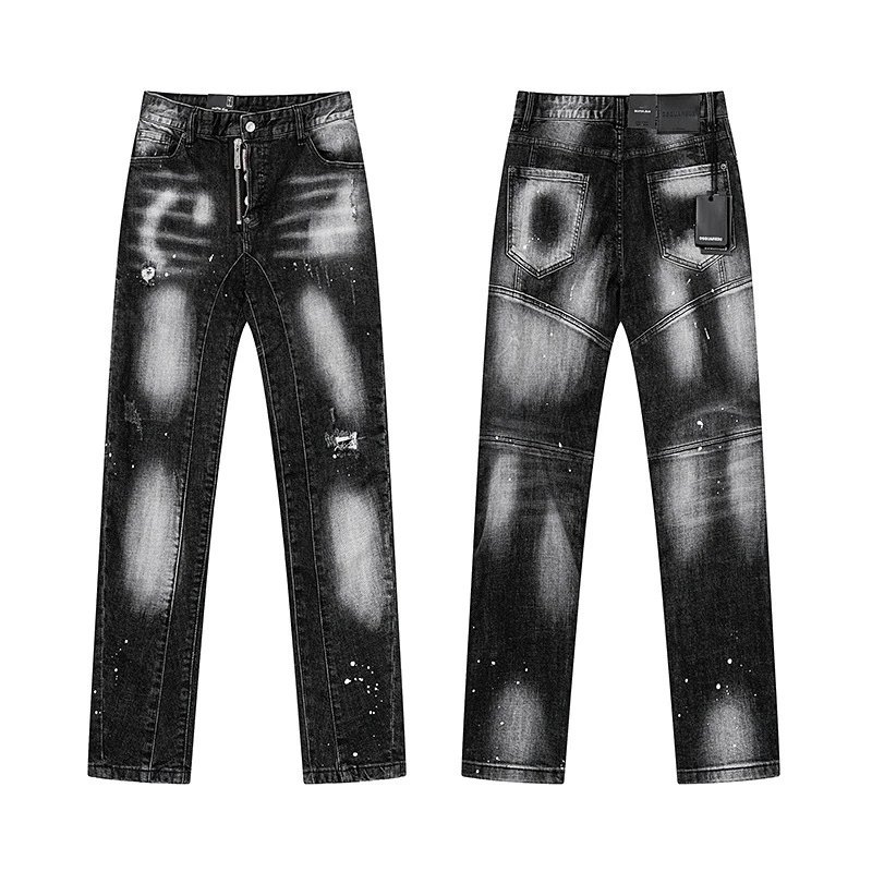 Dsquared2 Distressed Slim Fit Denim Jeans